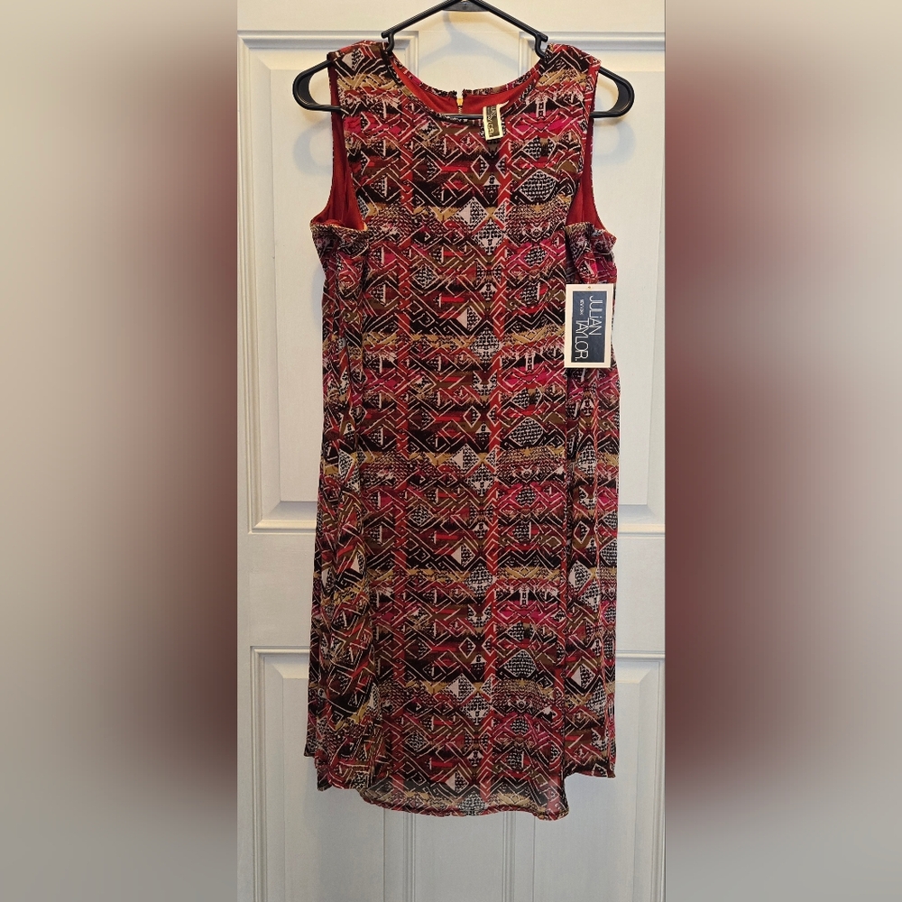 Julian Taylor Multicolor Geometric Dress